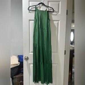 Gal Meets Glam Vibrant Green Maxi Dress
